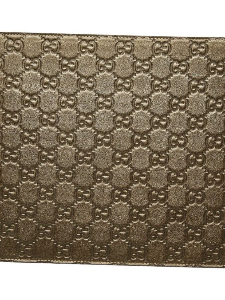 Gucci Accents | Guccissima Gg Logo Mouse Pad Computer Pc Interior | Color: Gold | Size: Os