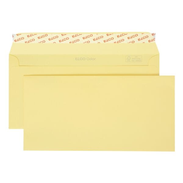 ELCO Briefumschläge Color DIN lang ohne Fenster 250 Stück braun, 22.9x11.4 cm Image