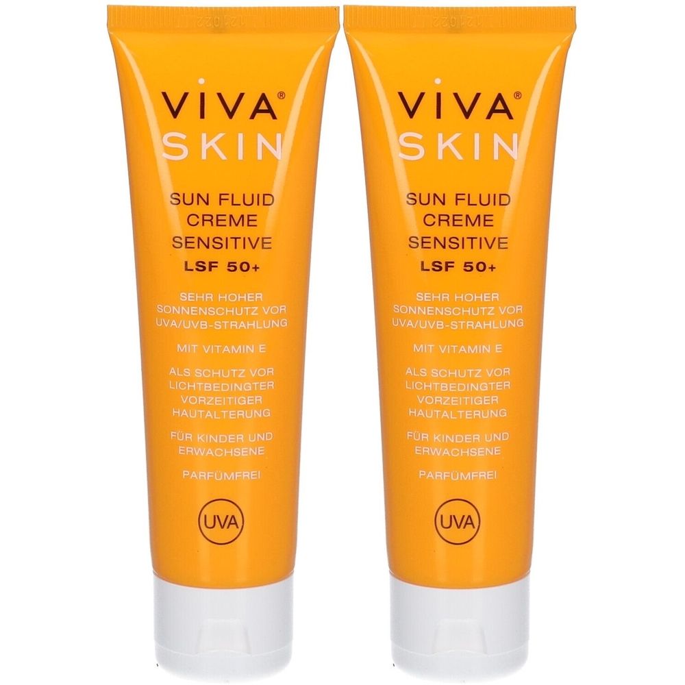 Viva Skin SUN Fluid CR F50+ x2 2x50 ml Sonnenschutzcreme