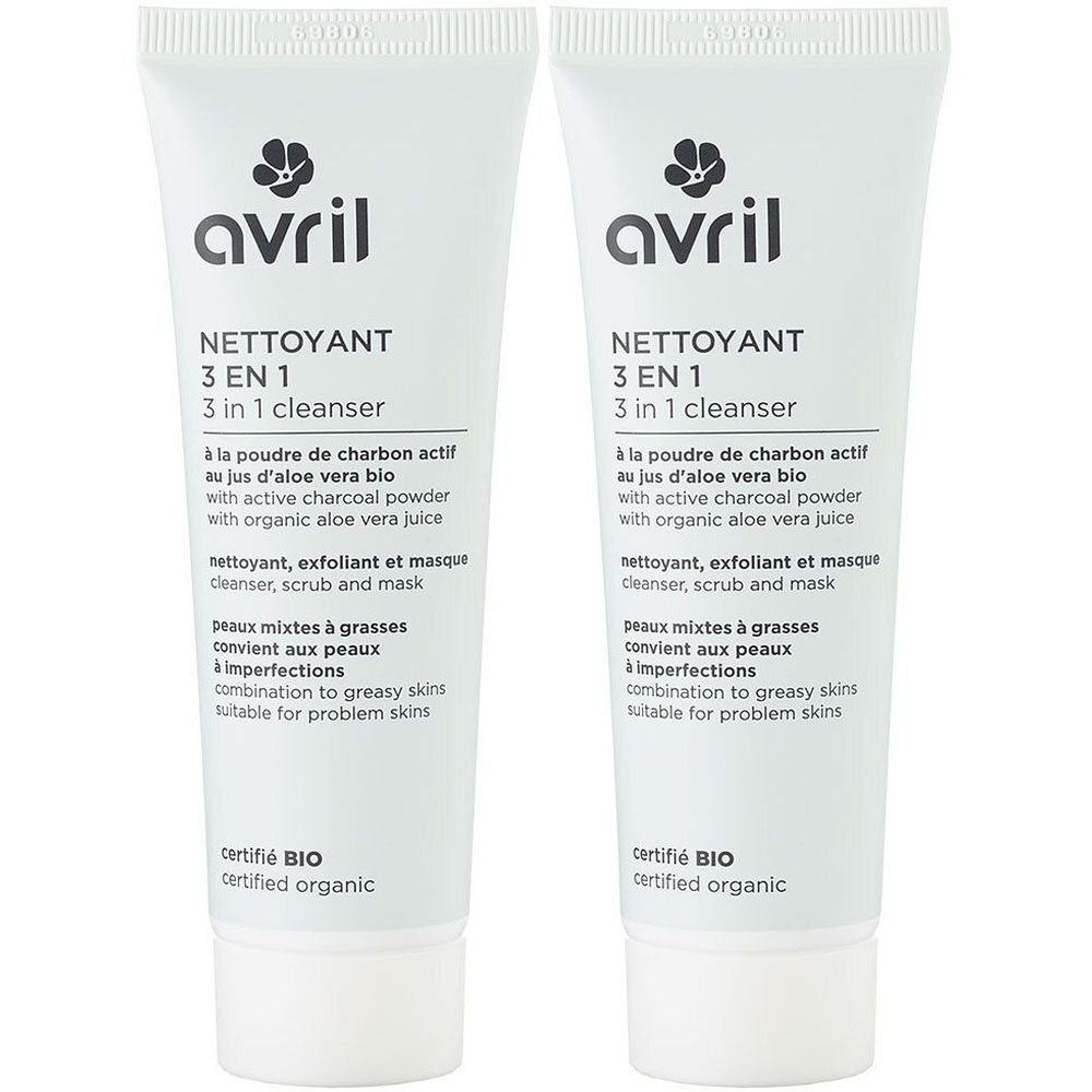 Avril Nettoyant 3En1 50Ml x2 2x50 ml