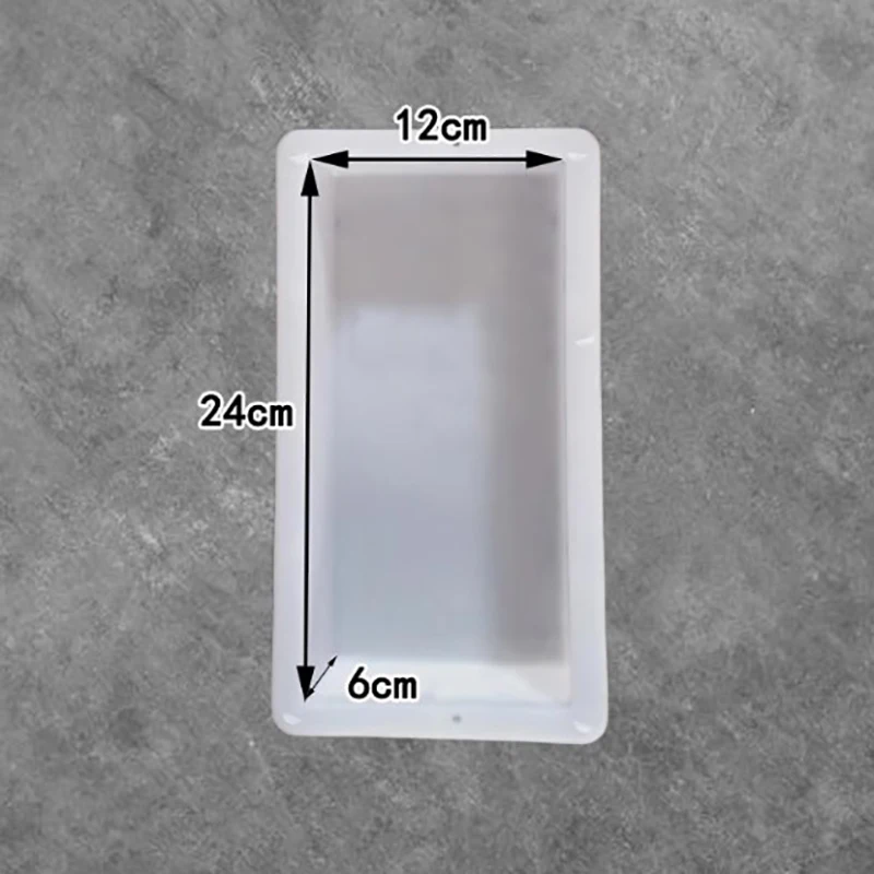 DIY Pflaster Ziegel form Rechteck geformte Walk Maker wieder verwendbare Beton pfad Maker Form für Rasen Terrasse Hof Garten Image