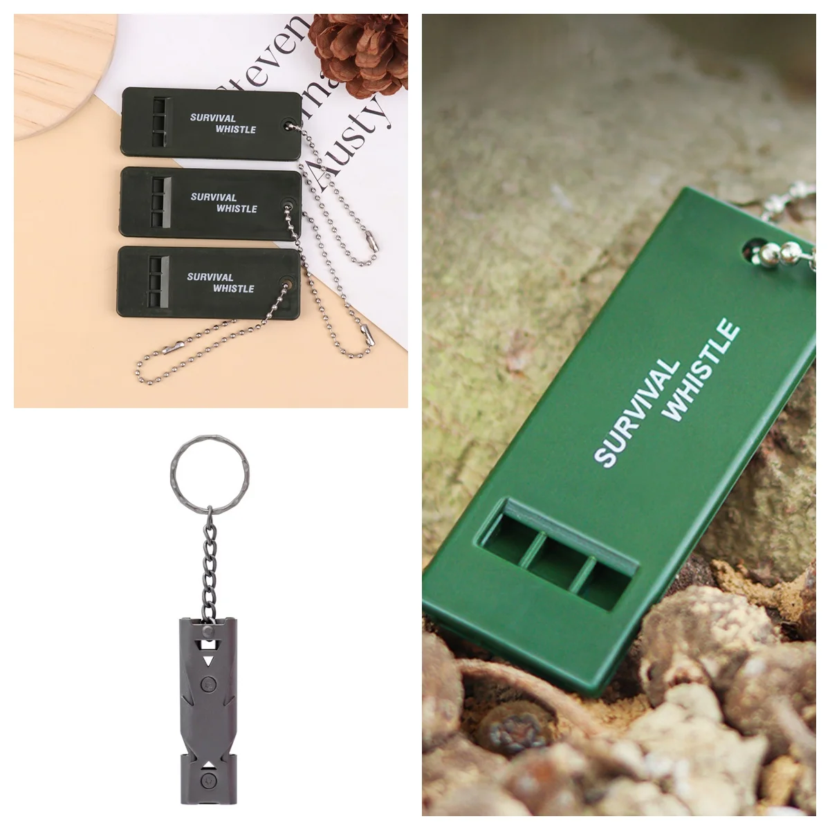 Outdoor Survival Whistles Rettungspfeifen Erste-Hilfe-Pfeifen Hochgeschwindigkeits- und Hochfrequenzpfeifen zur Erdbebenentlastung Image