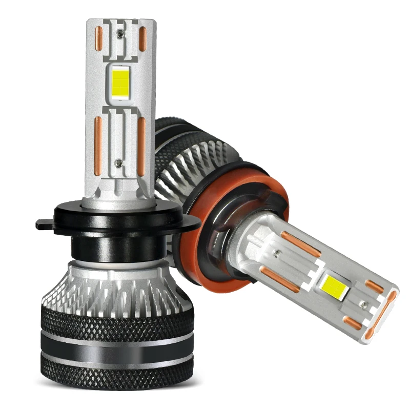 K5C H7 LED 60000LM 140W H7 Canbus Led-lampen 4300K LED H4 H11 HB3 9005 HB4 9006 K6C led Doppel Kupfer Rohr Nebel Licht 12V 2PCS
