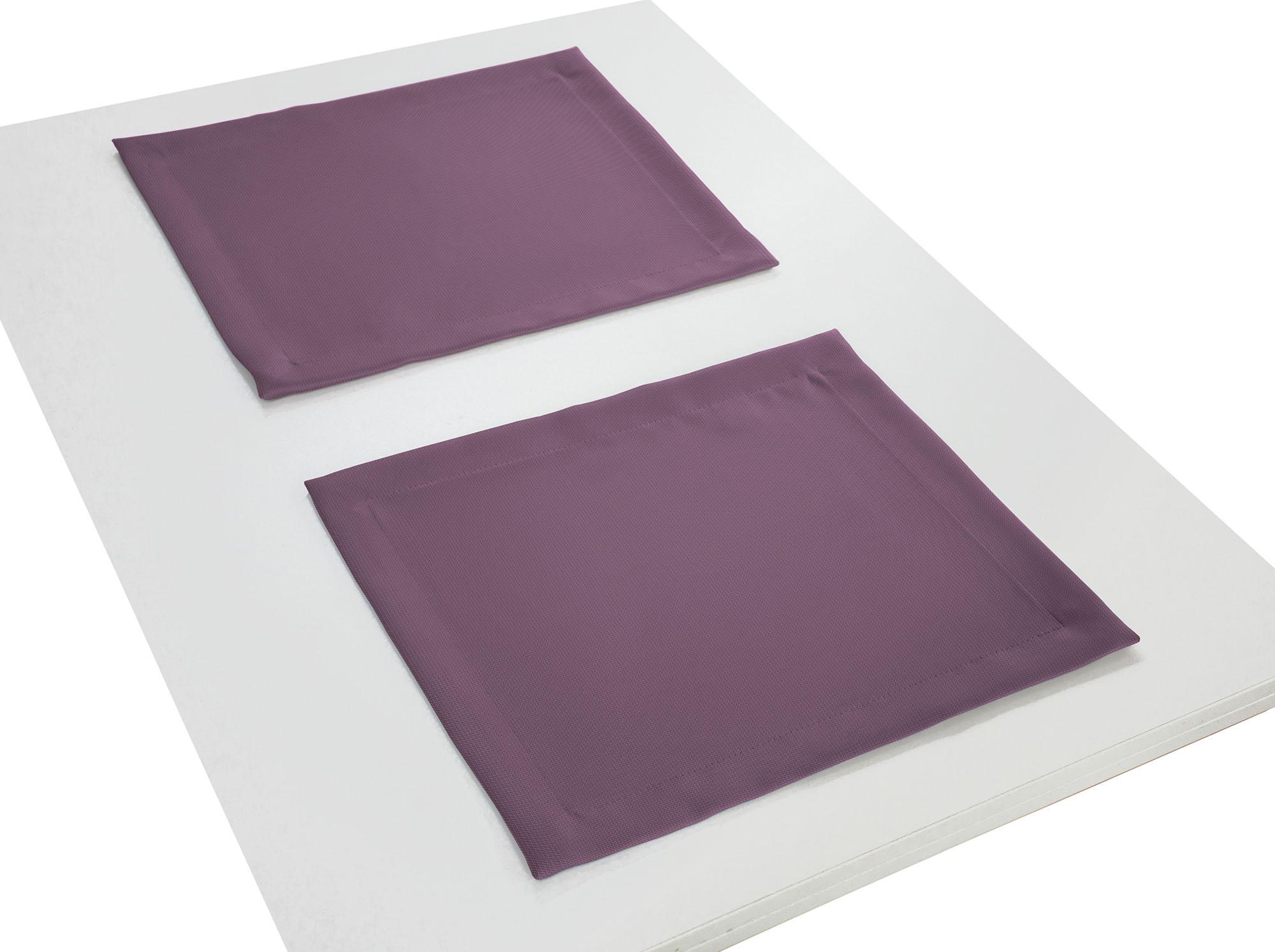 Platzset ADAM "Uni Collection" Gr. 1, lila (aubergine), B:30cm L:40cm, Obermaterial: 100% Baumwolle, Platzsets Image