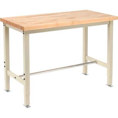 GLOBAL INDUSTRIAL 249404TN 48 x 24 Adj. Height Workbench Return Square Tube