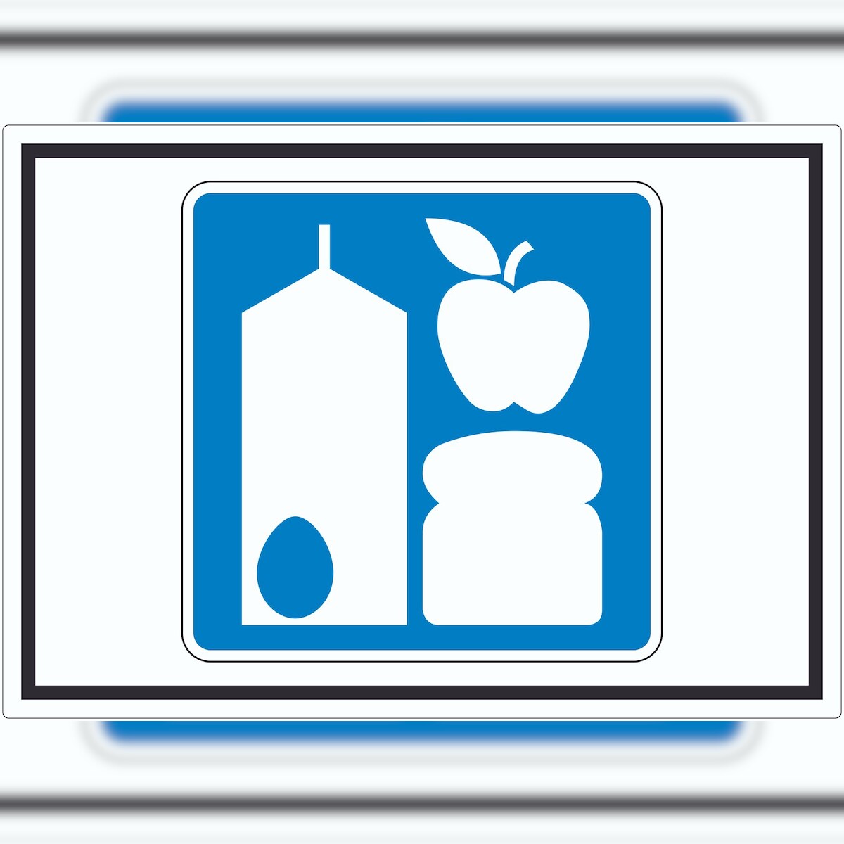 HB-Druck Shop Aufkleber mit Symbol A8 (52x74mm) Image