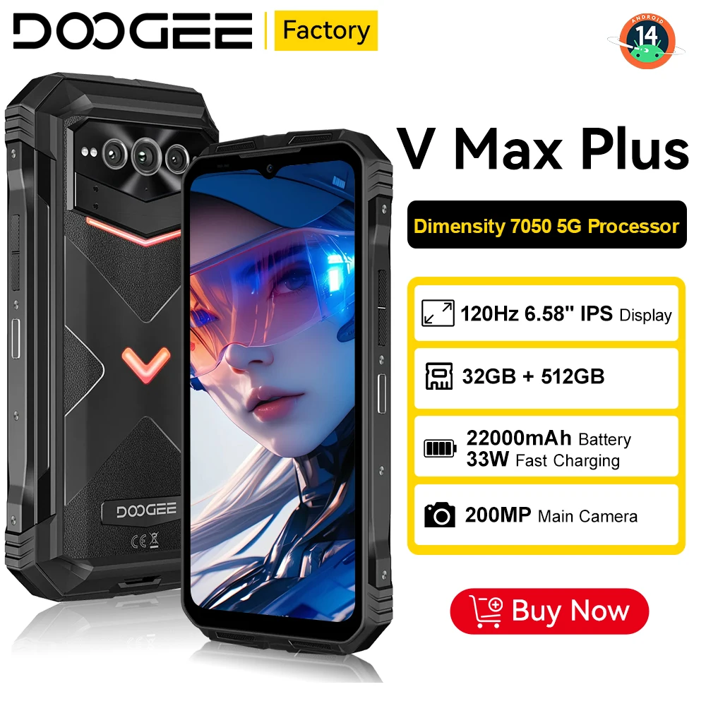 DOOGEE V Max Plus Rugged Phone 6.58