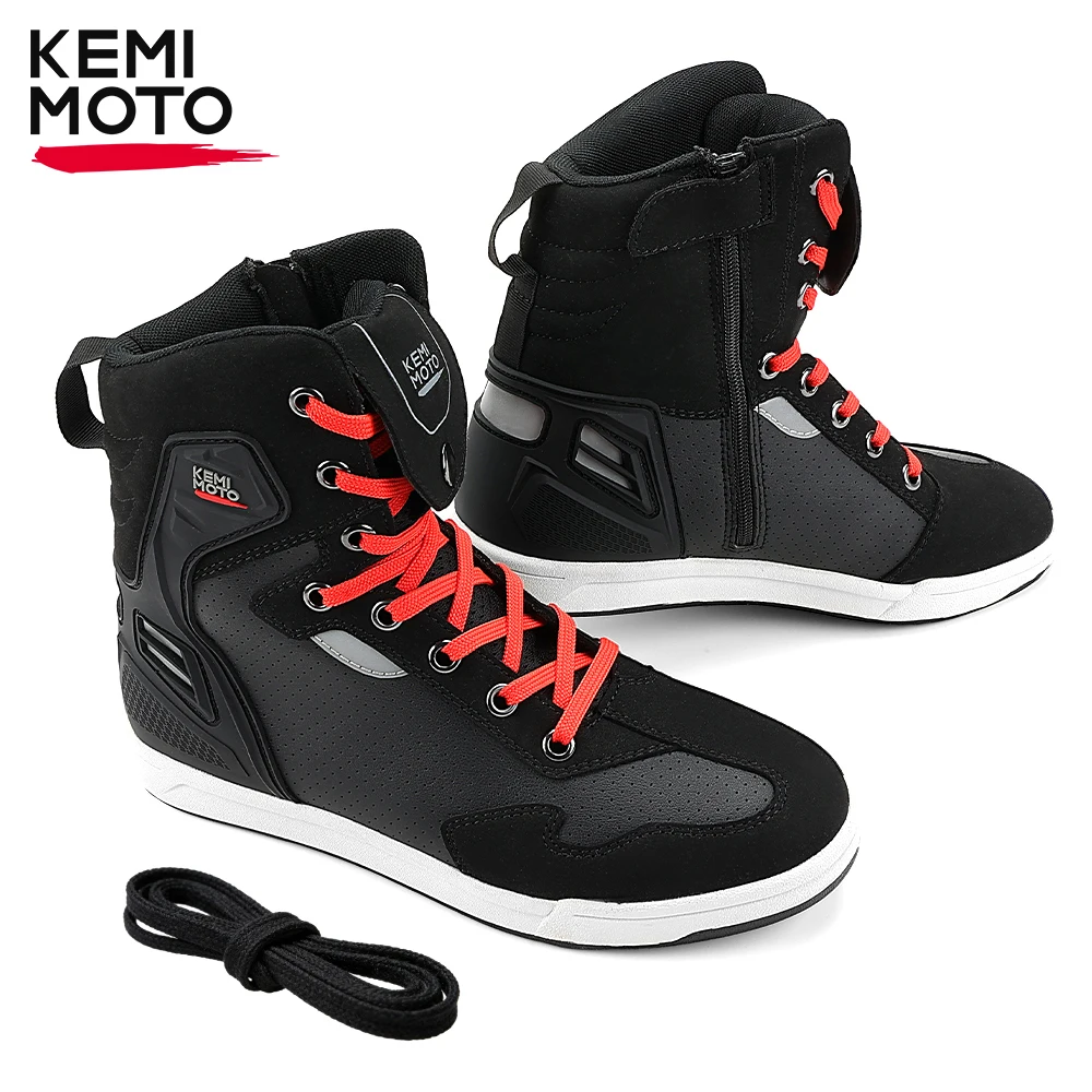 KEMIMOTO – chaussures de moto pour hommes, bottes courtes décontractées d
