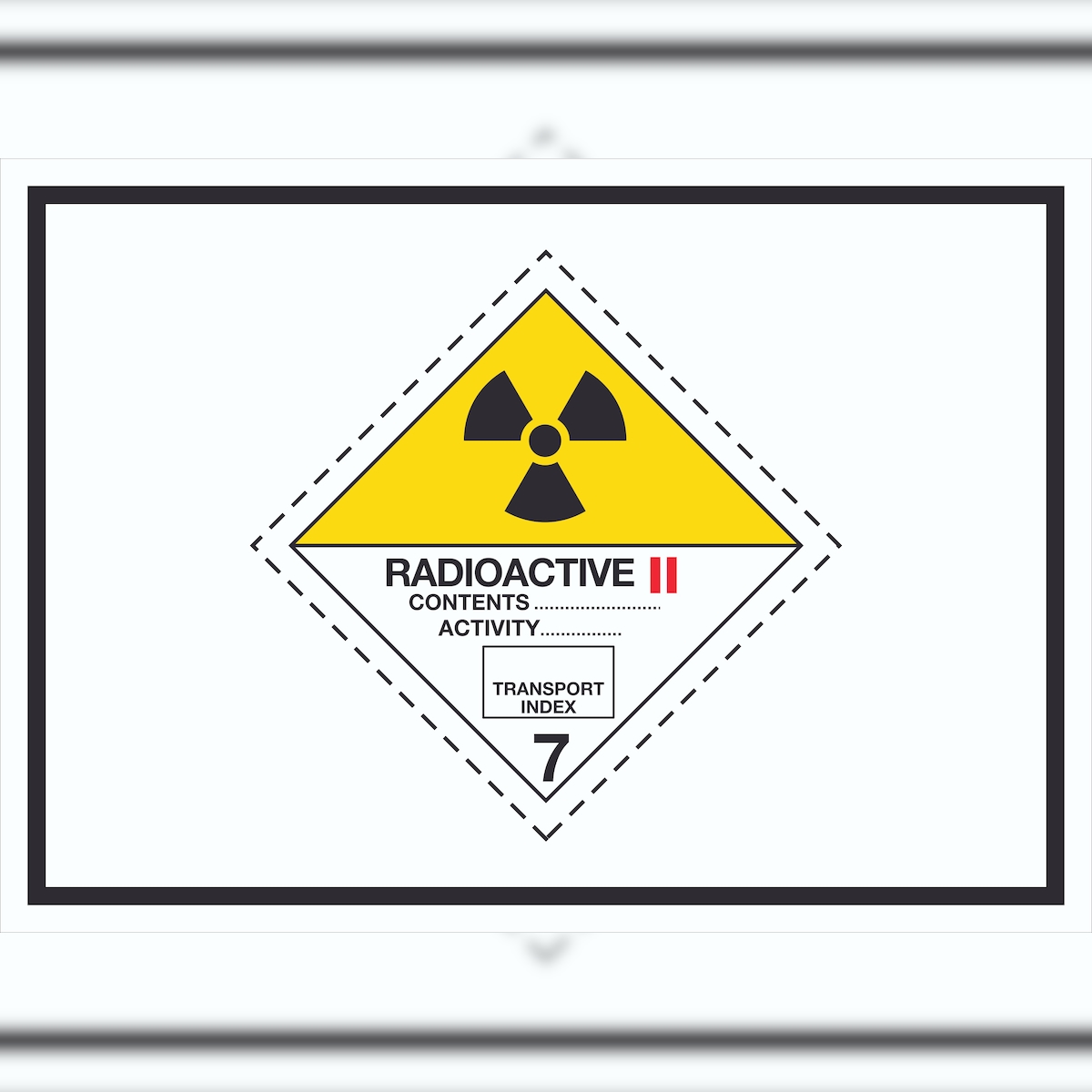 HB-Druck Schild radioaktive Stoffe Symbol Radioactive II-GELB A4 (210x297mm) Image