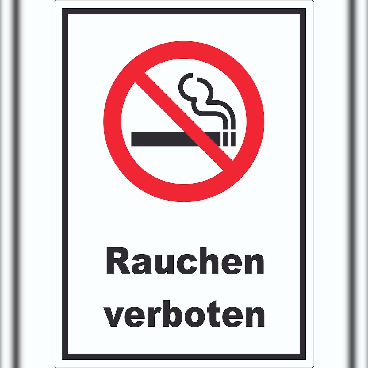 HB-Druck Rauchen verboten Aufkleber A5 (148x210mm) Image