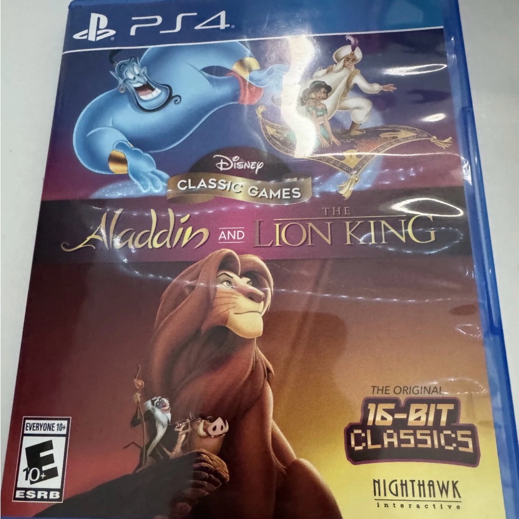 Disney Video Games & Consoles | Disney Classic Games: Aladdin And The Lion King For Ps4 - Blue And Purple | Color: Blue/Purple | Size: Os