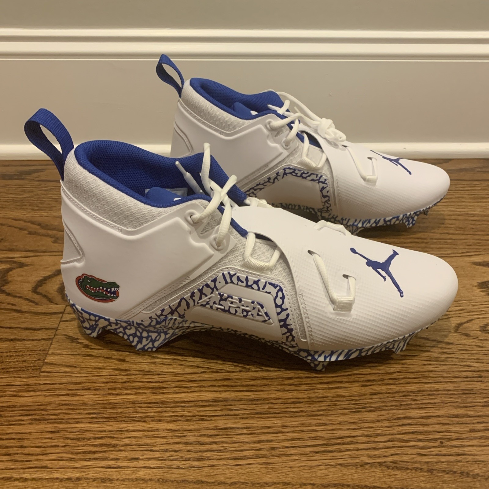 Nike Shoes | Florida Gators Nike Jordan Alpha Menace Pro 3 Cleats Men's Size 13.5 Dh3366-112 | Color: White | Size: 13.5