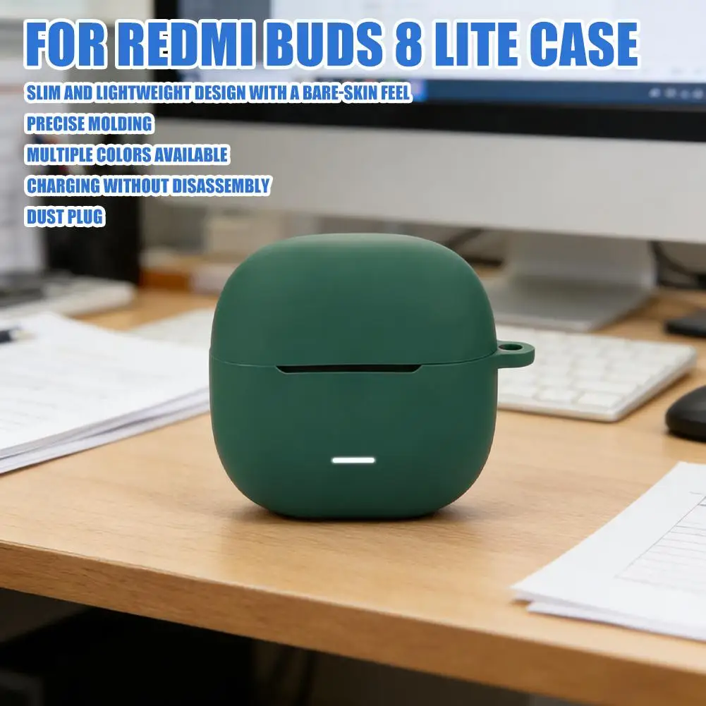 Stoßfeste Kopfhörerhülle, kratzfeste Schutzhülle aus Silikon für Redmi Buds 8 Lite Bluetooth-Kopfhörerhülle Image