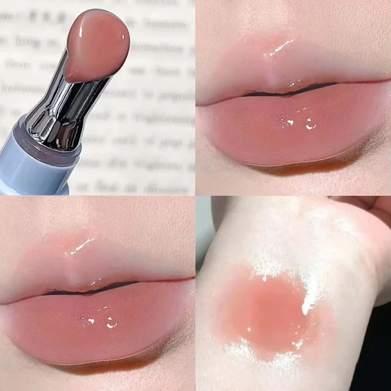 Wässriger Spiegel-Essenz-Lipgloss Flüssiger Lippenstift Jelly-Lipglaze Faltenmindernd Wasserleichtes Jelly-Make-up Feuchtigkeitsspendender Lippentint Image