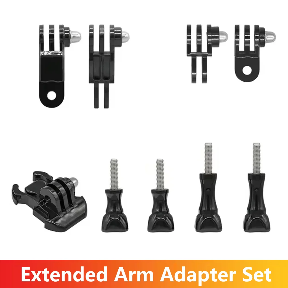 Erweiterte Pivot Arm Adapter Mount Basis Schraube Für GoPro Hero 13 12 11 10 9 Insta360 SJCAM DJI Osmo Action Kamera Zubehör Set Image
