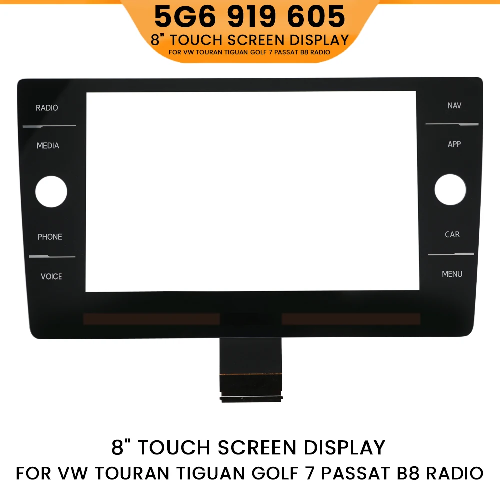 5G6919605 Touchscreen 8 Zoll mit NAV 5G6919605B Für VW Golf MK7 Golf 7 Passat B8 Polo MK6 Discovery Media Display MIB Radio Image
