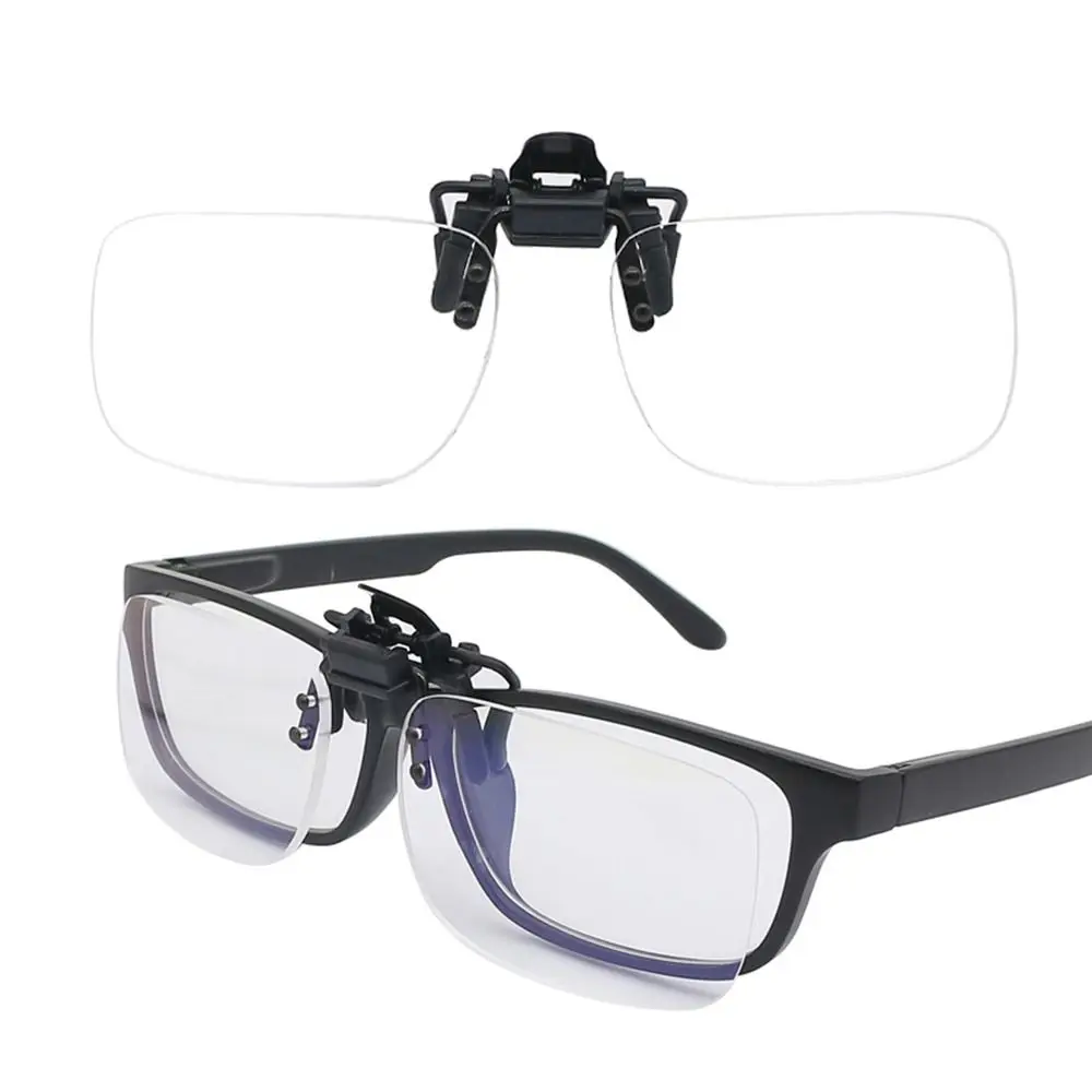 Klappbare Clip-Presbyopie-Brille ultraleicht mit Clip-Lupen randlose optische Linsen Lesebrille Image