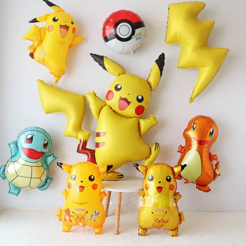 Pokemon Ballon Pikachu Thema Geburtstagsparty Dekorative Luftballons Junge Mädchen Kinder Babyparty Geburtstagsdekoration 2024 Image