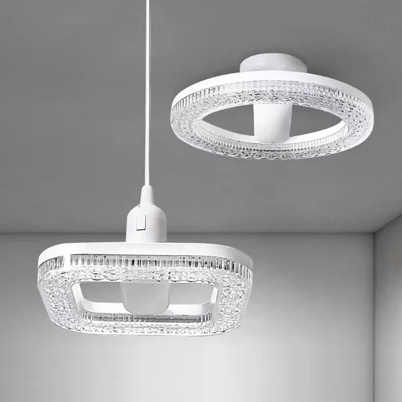 Neue LED Decken leuchte Kristall E27 Glühbirne 18W 24W Pendel leuchte AC220V 110V Wohnzimmer, Schlafzimmer, Flur, Innen beleuchtung