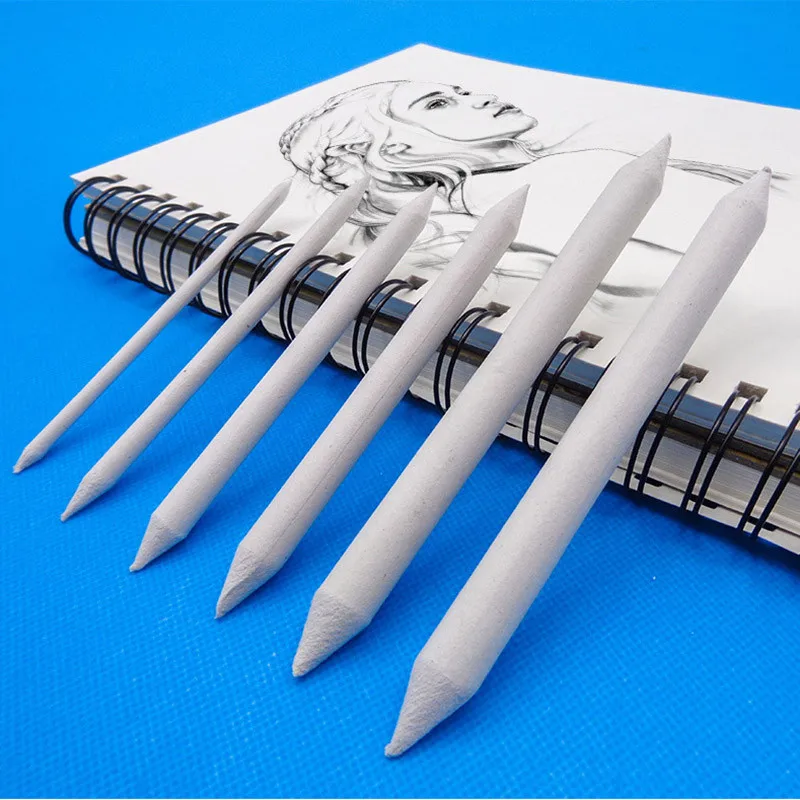 3/6PCS Sets Beruf Skizze Papier Radiergummi Stifte Blending Stump Art Skizzen mit Radiergummi Stifte für Malerei und Verschmieren Stift Image