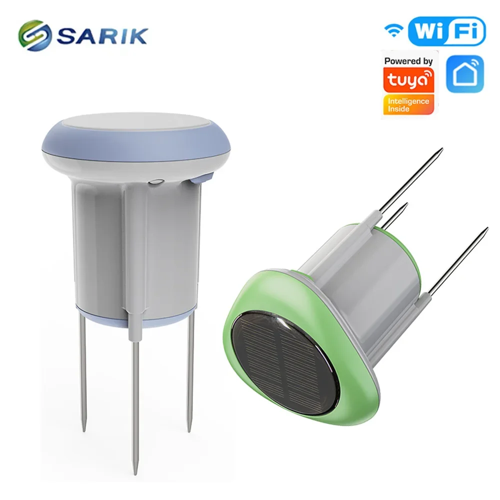Tuya Smart Wireless App Fernbedienung Wasserdicht IP66 Solar Boden Temperatur und Feuchtigkeit Feuchtigkeit Sensor Image