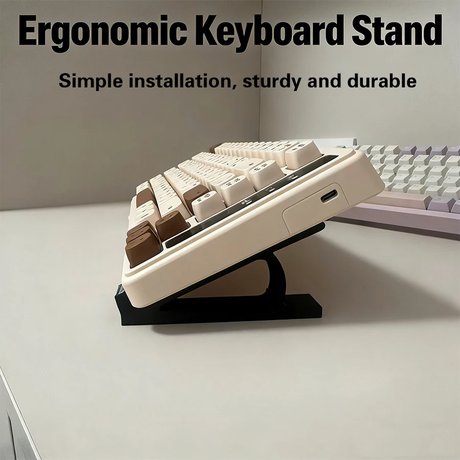 Tastatur-Höhenverstellhalterung, Schräger Tastaturständer zur Höhenverstellung, Desktop-Gaming-Tastatur-Stützhalterung Image