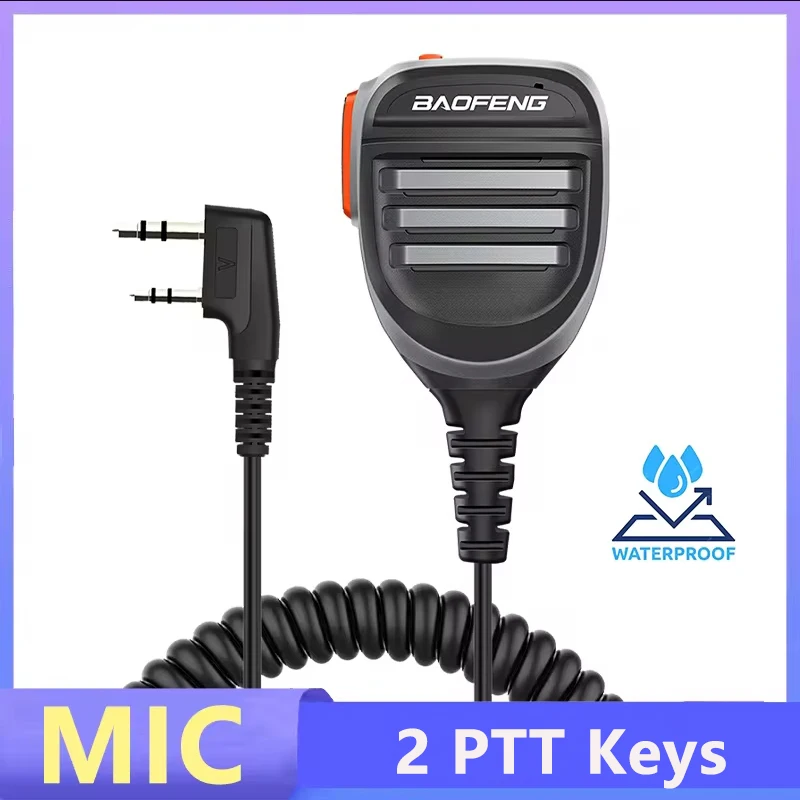 Baofeng UV K5 Mikrofon Lautsprecher MIC für Baofeng UV5R UV-16 Pro UV-13 Plus Zweiwegradio QuanSheng UV-K5(8) UV-K6 Walkie Talkie Image