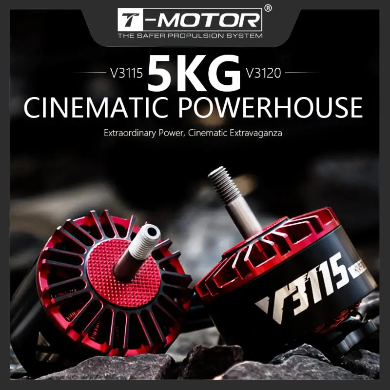 T-MOTOR HOBBY Velox V3115 3-12S KV400/640/900/1050 Bürstenlosen Motor FPV Racing Drone Motor Für Cinematic Flights Drone DIY TEIL