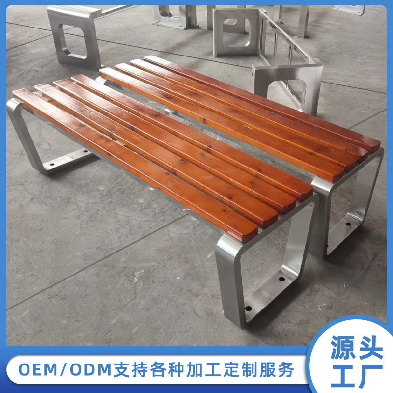 Parkstuhl aus Edelstahl, Kunststoff-Holzbank, Outdoor-Freizeitstuhl, Bank aus Aluminiumguss, Parkstuhl, Hersteller von Ganzes