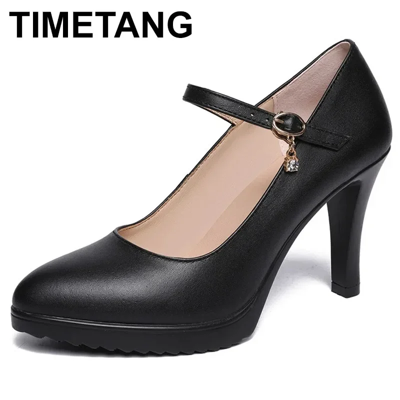 Block Heels Silber Hochzeit Schuhe Frauen Pumpen Plattform 2023 Herbst High Heels Schuhe Damen Leder Büro Schuh Große Größe 42 43 32