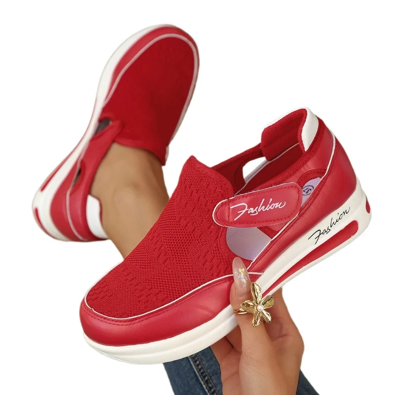 2026 Neue Damen-Sneaker, Freizeitschuhe für Frauen, Sommer-Neuheit, Atmungsaktive Mesh-Damensportschuhe, Vulkanisierte Damen-Plateau-Sandalen