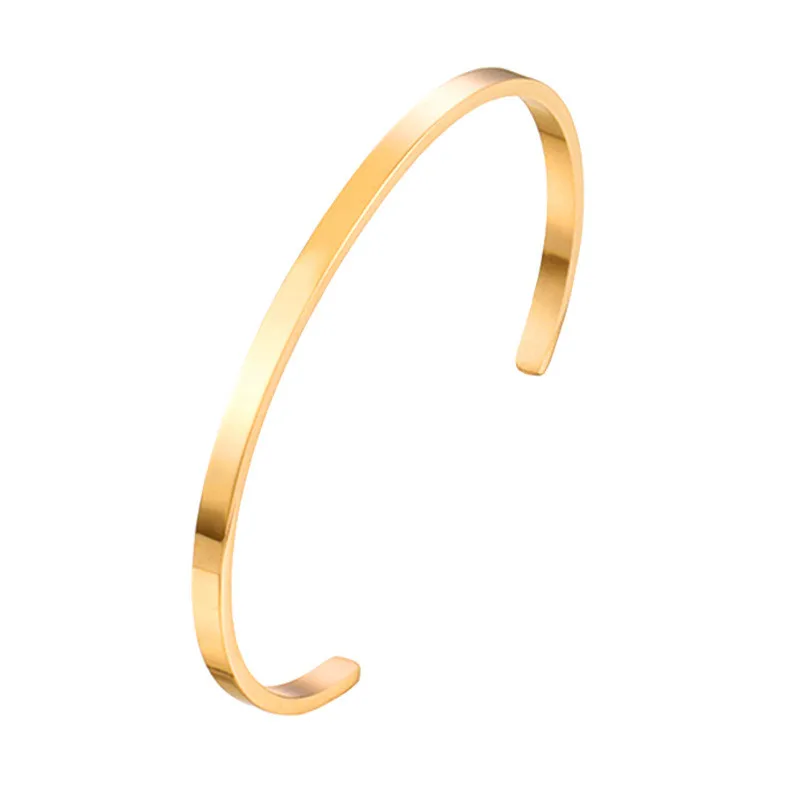 Unisex-Armreif aus Edelstahl mit einfacher Öffnung für Paare, personalisierbar mit Buchstaben und Zahlen, beliebtes Erinnerungsgeschenk für 2026 Image