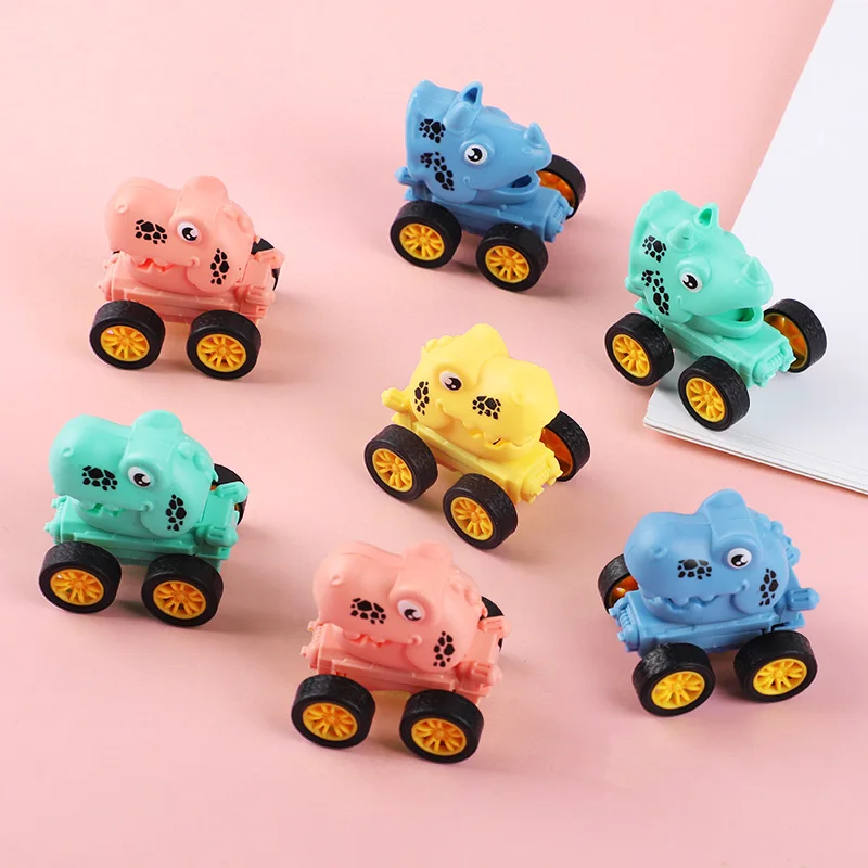 10 Stück Mini-Rückzieh-Dinosaurier-Autos Spielzeug für Kindergeburtstage, Valentinstag-Geschenktüten-Füller, Schulpreise Image