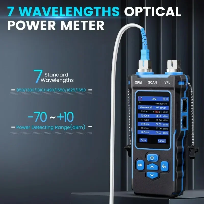 NOYAFA Netzwerkkabeltester LCD Digitaler wiederaufladbarer Netzwerkleitungsfinder Wire Tracker PoE Checker Optischer Drahtmesser NF-8508 Image