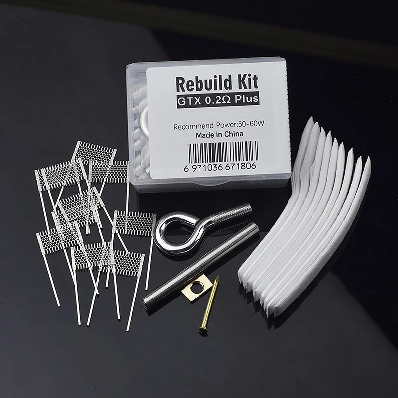 DIY Rebuild Kit GTX 0,2 Ohm Plus Mesh Coil Widerstand Draht Ersatz Zubehör Werkzeuge Image