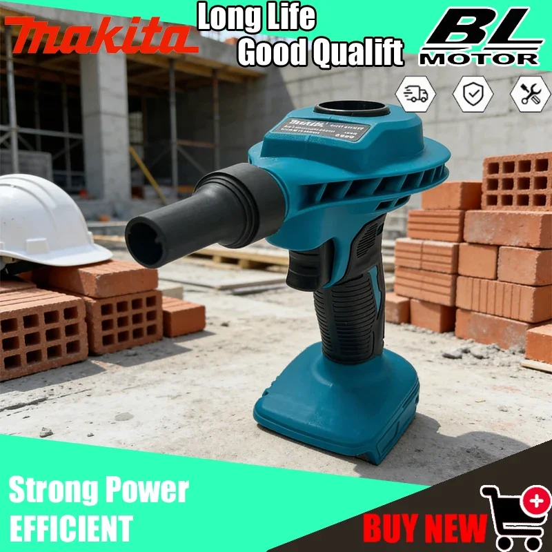 Makita 2-in-1 Akku-Luftstaubmaschine, effizientes Werkzeug, wiederaufladbarer Staubsauger, Luftkompressor, Computerreinigung für 18-V-Elektrowerkzeuge Image