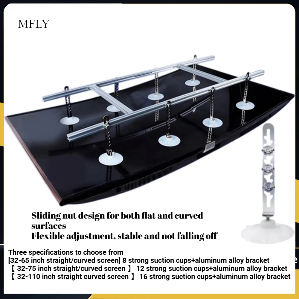 Bildschirm-Abzieher mit Saugnapf für LCD-TV-Reparatur, Werkzeug zum Entfernen von LCD-TV-Bildschirmen, 8 Saugkraft-Einheiten für Flachbildschirme von 32 bis 65 Zoll Image