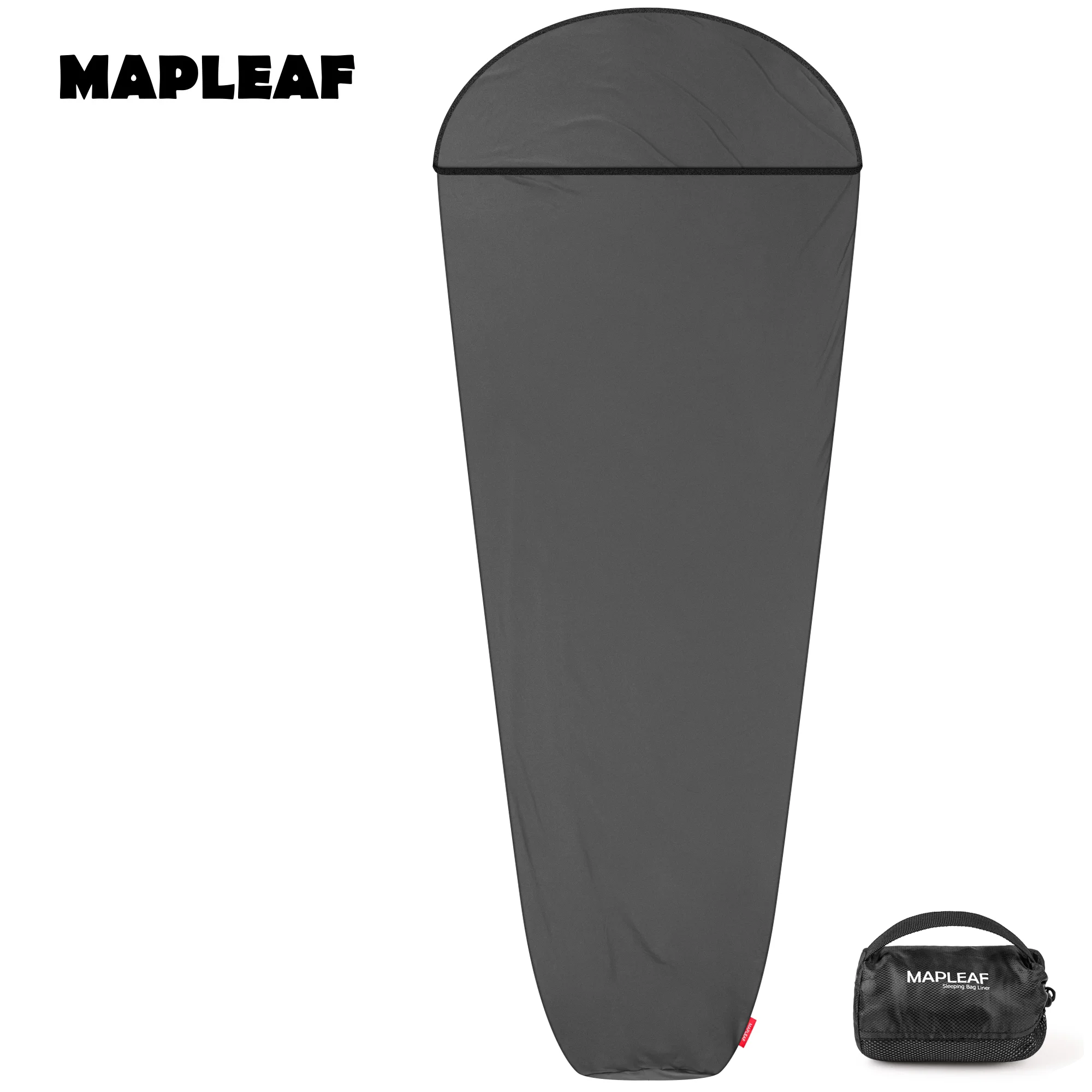 MAPLEAF Mumienschlafsack-Einlage Hochelastische Schlafunterlage Leichtes Camping-Laken Wander-Reiselaken Tragbarer Schlafsack Image