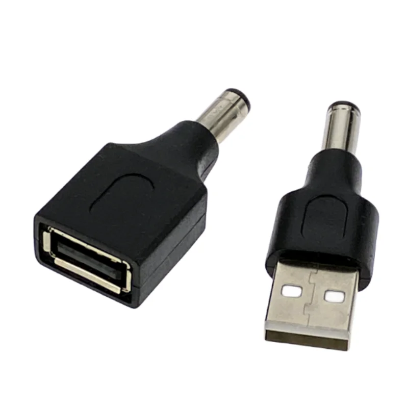 USB-A-auf-5,5*2,1-mm-DC-Buchsenadapter für Router, Mini-Lüfter, Lautsprecher – DC 5,5x2,1-mm-Stecker auf USB-Stromadapter Image