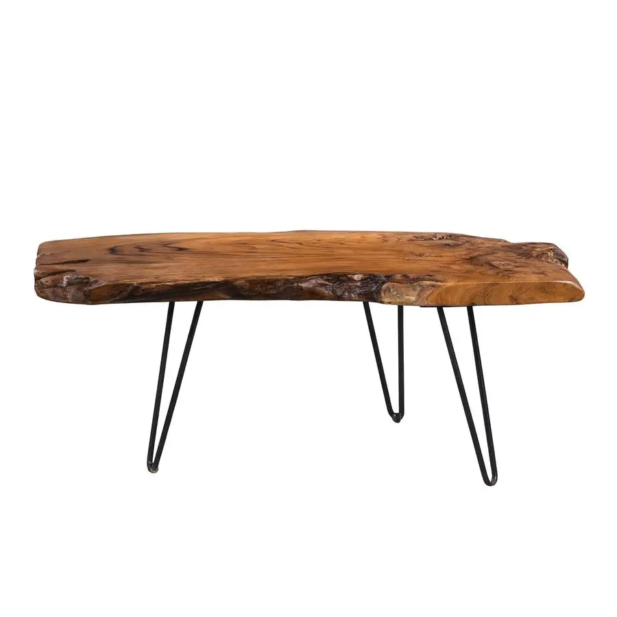 Tallus Couchtisch, Holz, Teakholz, 100 x 40 x 40 cm Image