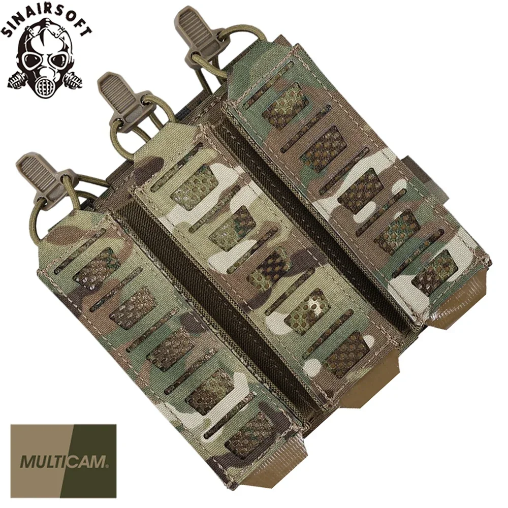 SINAIRSOFT Taktische MP5 MP7 Magazintasche mit elastischen Haltegurten für Weste, Brustgurt und Zubehör Image