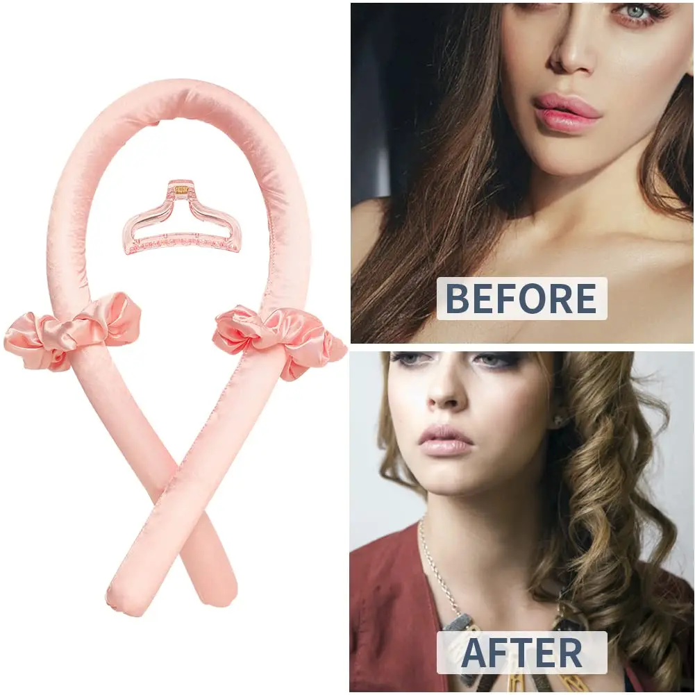 Hitzfreies Lockenband für Frauen, weiches, glänzendes Lockenstab-Frisierwerkzeug-Zubehör Image