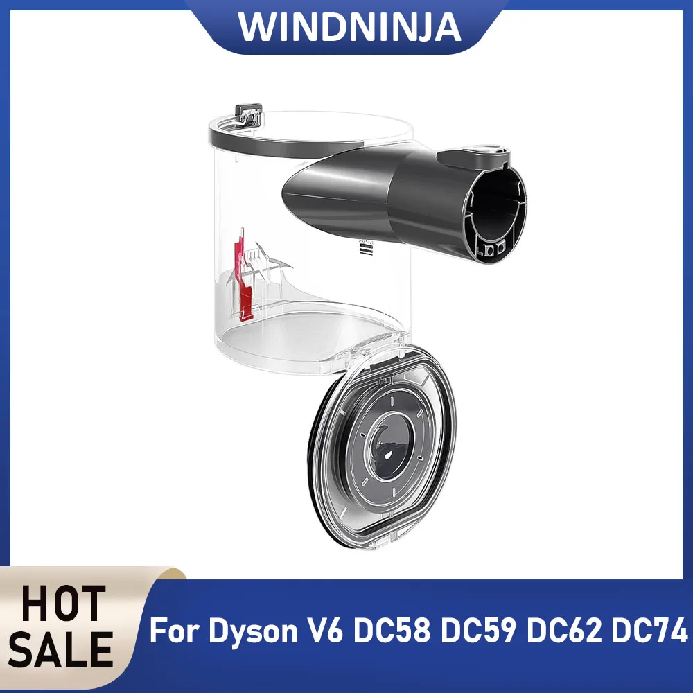 Staubbehälter mit A-Schnittstelle, Ersatzteile für Dyson V6 DC58 DC59 DC62 DC74 Staubsauger-Zubehör, Staubbehälter-Ersatz Image