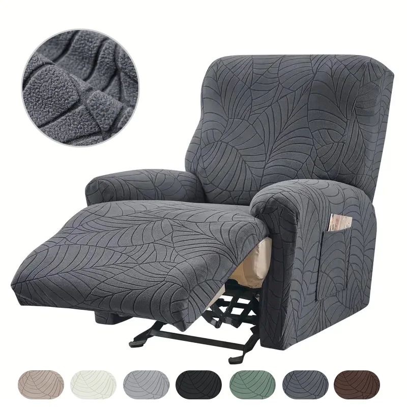 1-Sitzer Split-Relaxsessel-Bezüge Jacquard Anti-Schmutz Sesselüberzug Einfarbiger Einzelmöbelbezug für Wohnzimmer Image