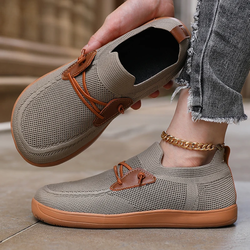 Men's One Foot Walking Shoe Wide Foot Non Slip Running Shoes Breathable Fitness Shoes Lightweight Fitness Sports Shoes Tennis