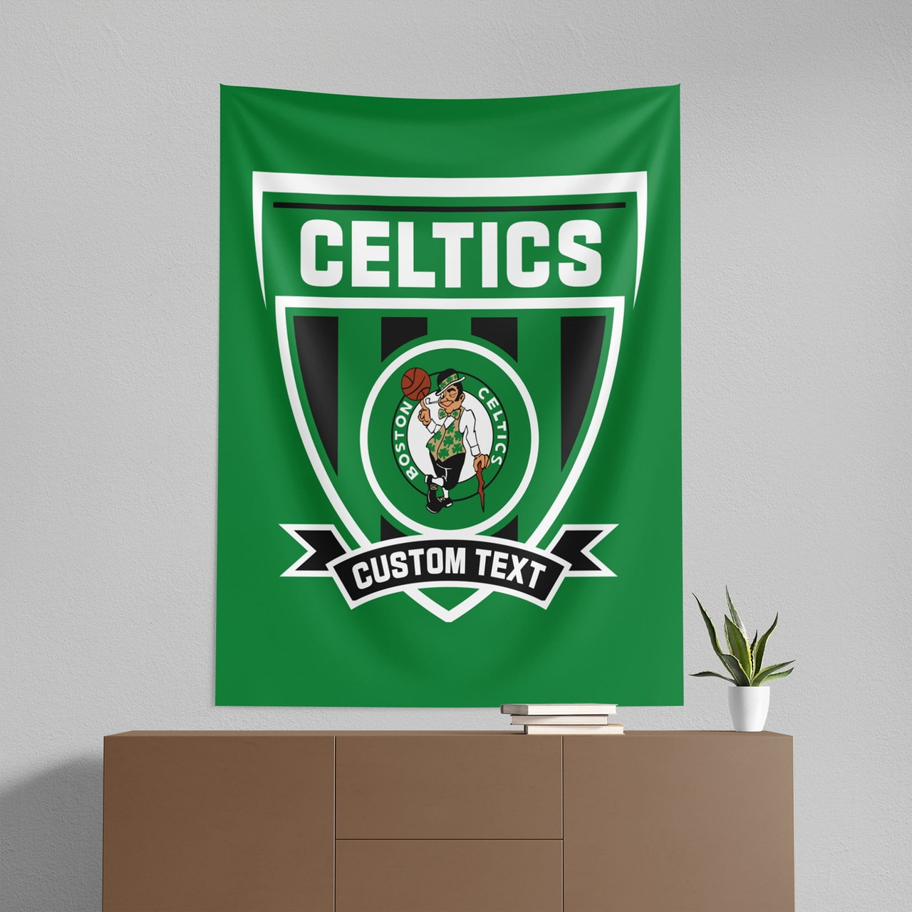 Boston Celtics 50" x 60" Allegiance Personalized Wall Hanging