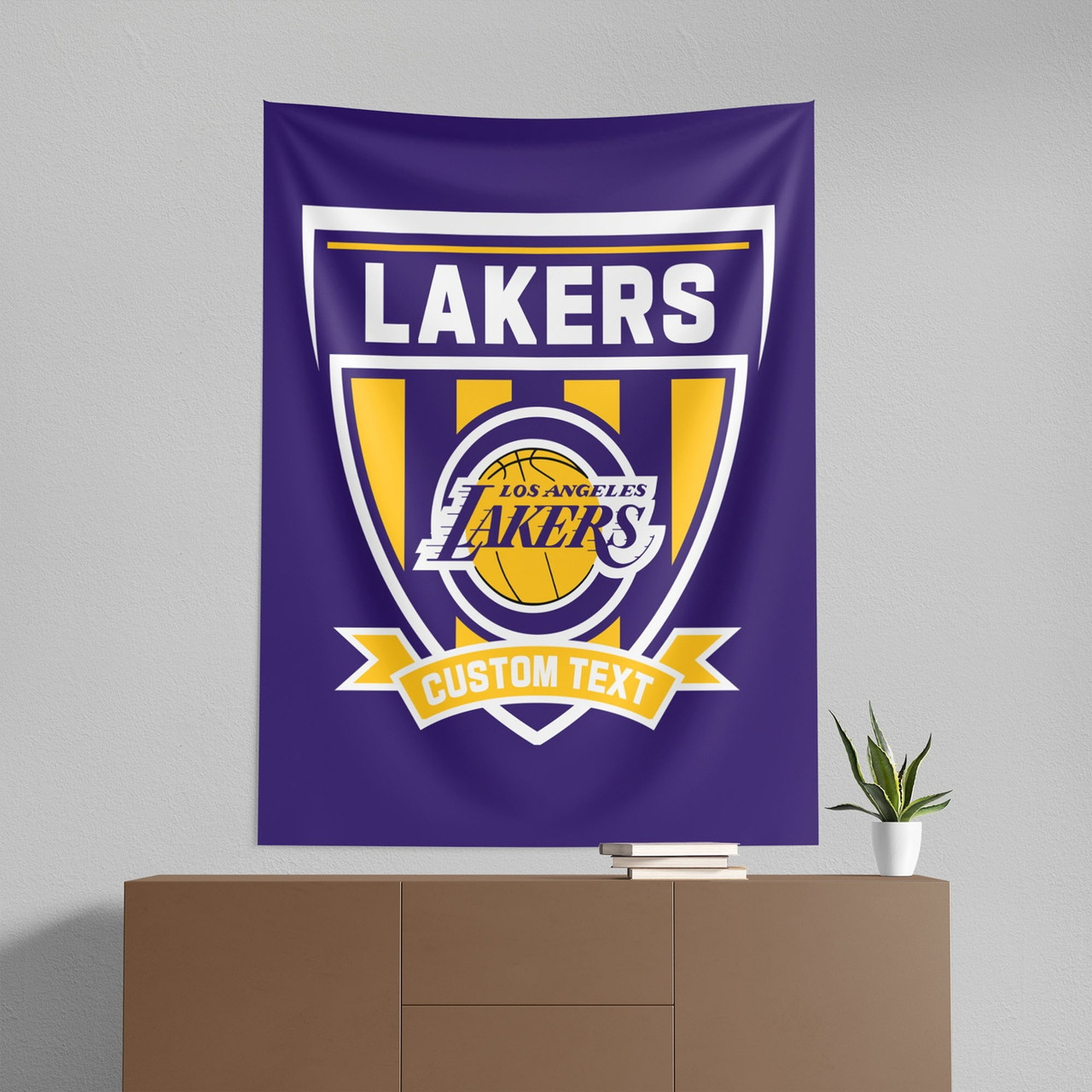 Los Angeles Lakers 50" x 60" Allegiance Personalized Wall Hanging