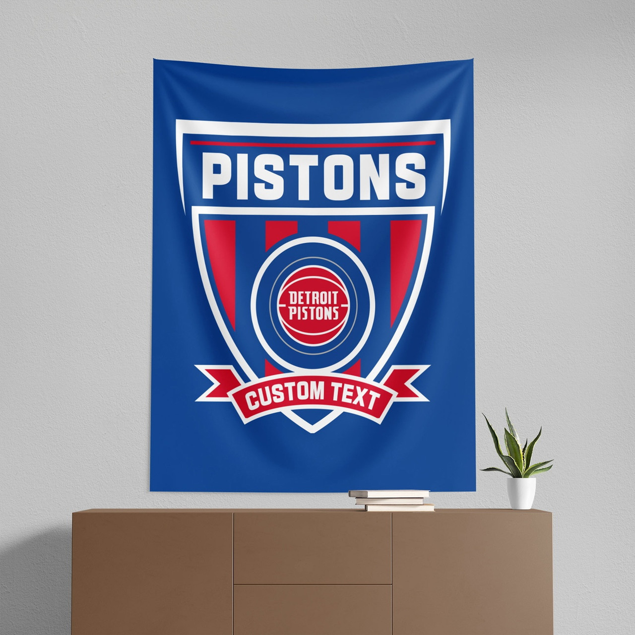 Detroit Pistons 50" x 60" Allegiance Personalized Wall Hanging