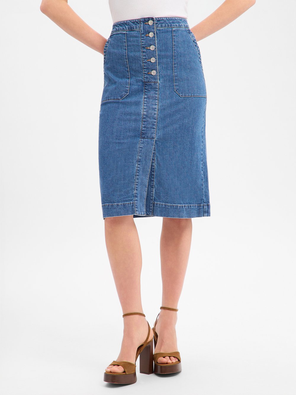 Marie Lund Jeansrock Damen medium stone, 44 Image