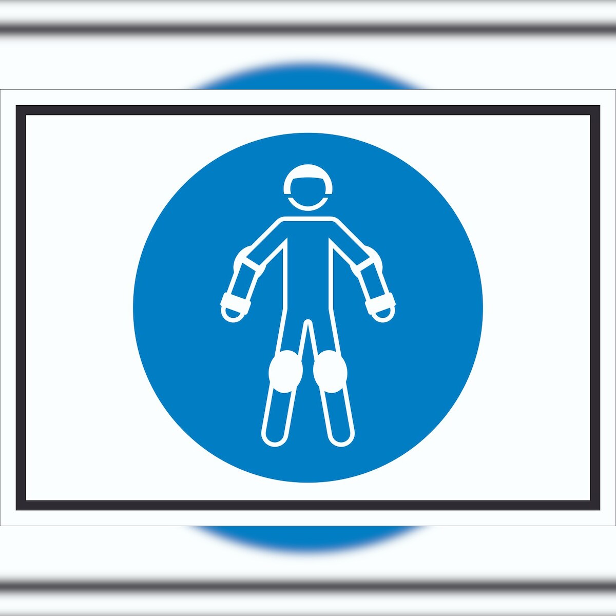 HB-Druck Schutzausrüstung für Rollsport benutzen Symbol Schild A2 (420x594mm) Image